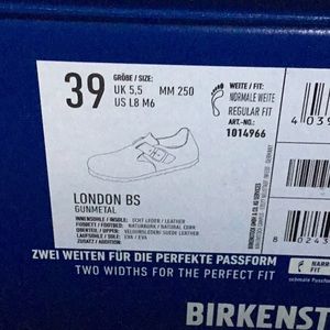 Birkenstock London BS in Gunmetal